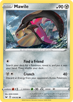 Sword & Shield 129/202 Mawile