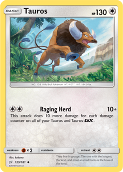 Team Up 129/181 Tauros