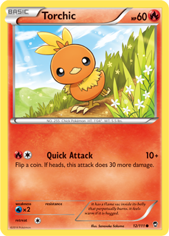 Furious Fists 012/111 Torchic (Reverse Holo)