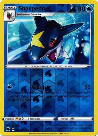 Champion's Path 012/073 Sharpedo (Reverse Holo)