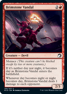 Innistrad: Midnight Hunt 130/277 Brimstone Vandal