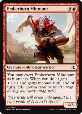 Amonkhet 130/269 Emberhorn Minotaur