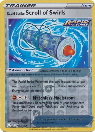 Battle Styles 131/163 Rapid Strike Scroll of Swirls (Reverse Holo)