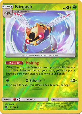 Lost Thunder 030/214 Ninjask (Reverse Holo)