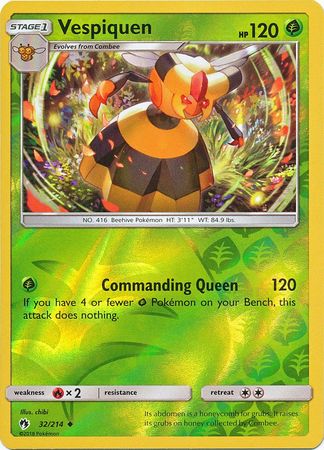 Lost Thunder 032/214 Vespiquen (Reverse Holo)