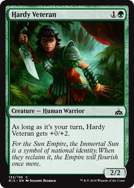 Rivals of Ixalan 132/196 Hardy Veteran