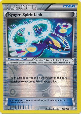 Primal Clash 132/160 Kyogre Spirit Link (Reverse Holo)