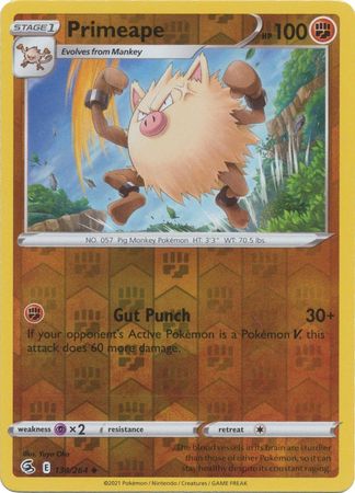 Fusion Strike 134/264 Primeape (Reverse Holo)