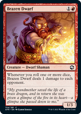 Adventures in the Forgotten Realms 134/281 Brazen Dwarf