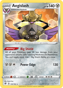 Rebel Clash 135/192 Aegislash