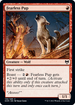 Kaldheim 136/285 Fearless Pup (Foil)