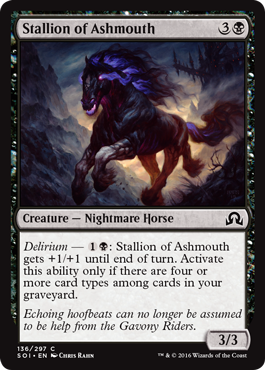 Shadows Over Innistrad 136/297 Stallion of Ashmouth