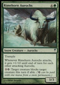 Coldsnap 118/155 Rimehorn Aurochs