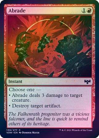 Innistrad: Crimson Vow 139/277 Abrade (Foil)