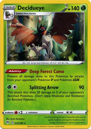 Darkness Ablaze 013/189 Decidueye (Holo)