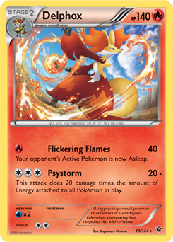 Fates Collide 013/124 Delphox (Non-Holo Theme Deck Exclusive)