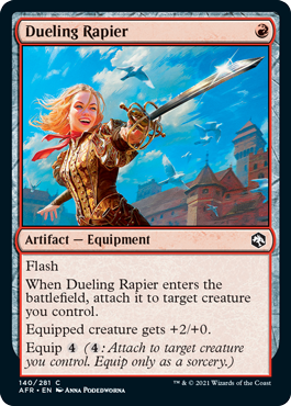 Adventures in the Forgotten Realms 140/281 Dueling Rapier (Foil)