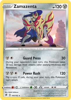 Rebel Clash 140/192 Zamazenta