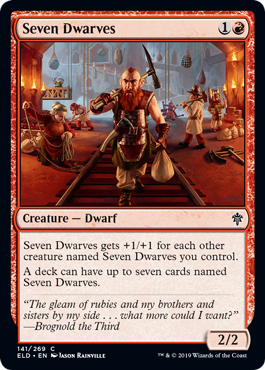 Throne of Eldraine 141/269 Seven Dwarves