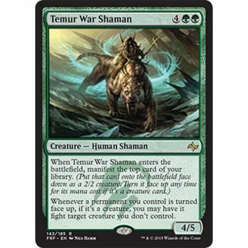 Fate Reforged 142/185 Temur War Shaman (Intro Pack Foil)