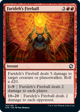 Adventures in the Forgotten Realms 142/281 Farideh's Fireball