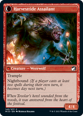 Innistrad: Midnight Hunt 143/277 Harvesttide Infiltrator//Harvesttide Assailant