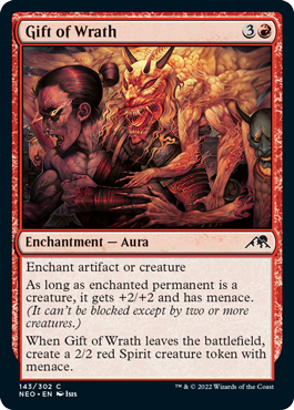 Kamigawa: Neon Dynasty 143/302 Gift of Wrath (Foil)