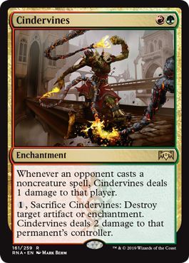 Ravnica Allegiance 161/259 Cindervines