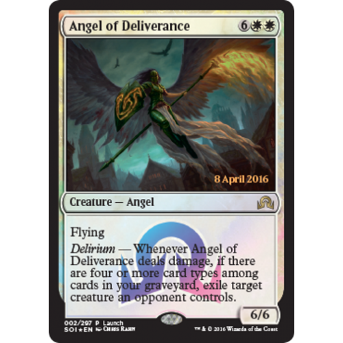 Shadows Over Innistrad 002/297 Angel of Deliverance (Launch Foil)