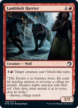 Innistrad: Midnight Hunt 145/277 Lambholt Harrier