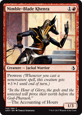 Amonkhet 145/269 Nimble-Blade Khenra