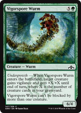 Guilds of Ravnica 147/259 Vigaspore Wurm