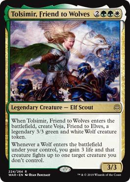 War of the Spark 224/264 Tolsimir, Friend to Wolves