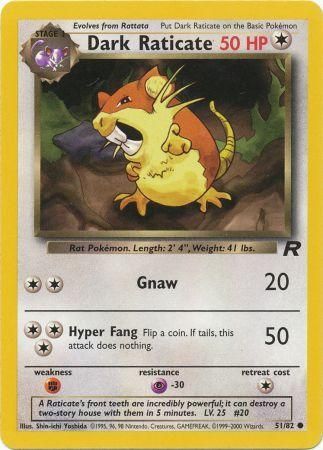 Team Rocket 51/82 Dark Raticate