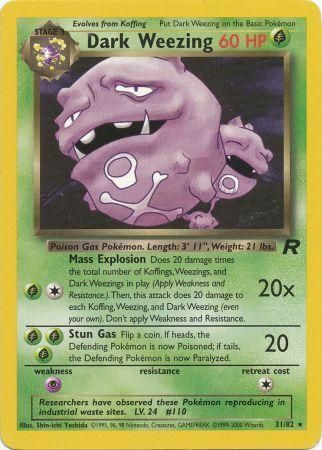 Team Rocket 31/82 Dark Weezing