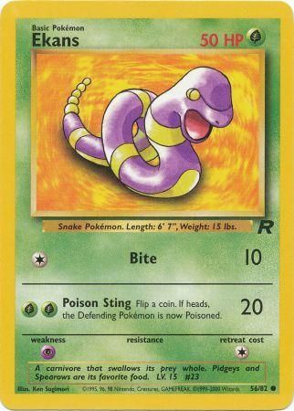 Team Rocket 56/82 Ekans