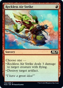 Core Set 2020 154/280 Reckless Air Strike (Foil)