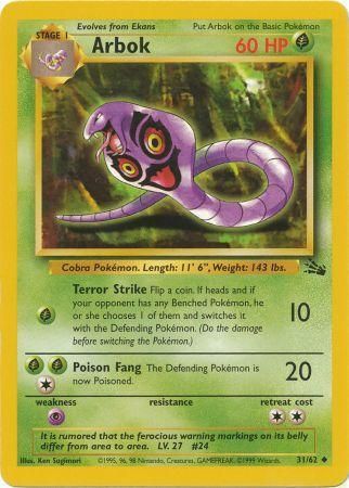 Fossil 31/62 Arbok