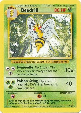 Base Set 017/102 Beedrill