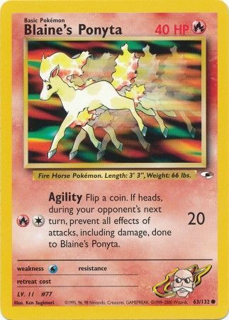 Gym Heroes 063/132 Blaine's Ponyta