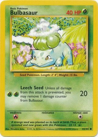 Base Set 044/102 Bulbasaur