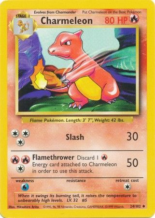 Base Set 024/102 Charmeleon