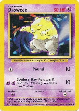 Base Set 049/102 Drowzee