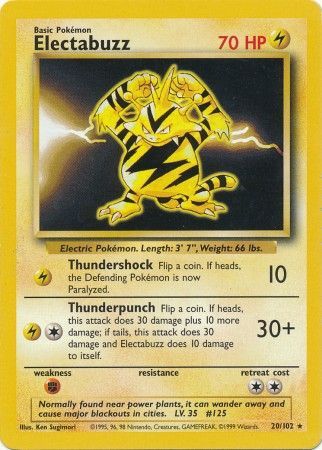 Base Set 020/102 Electabuzz