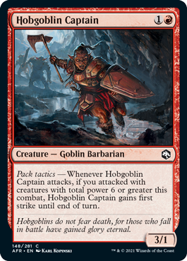 Adventures in the Forgotten Realms 148/281 Hobgoblin Captain