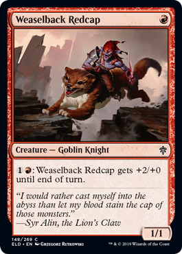 Throne of Eldraine 148/269 Weaselback Redcap