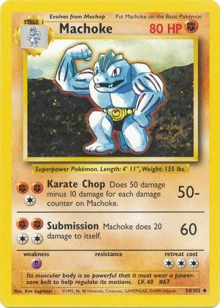 Base Set 034/102 Machoke