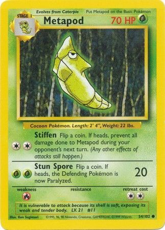 Base Set 054/102 Metapod