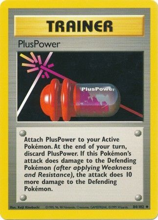 Base Set 084/102 PlusPower (Unlimited)