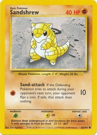 Base Set 062/102 Sandshrew